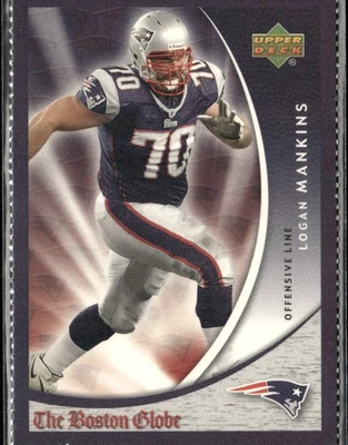 2006 Upper Deck Boston Globe New England Patriots #6 Logan Mankins Foto 1 de 2