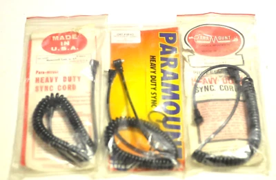 Paramount sync cord. YOUR CHOICE OF ONE. Nos. - Image 1 of 4