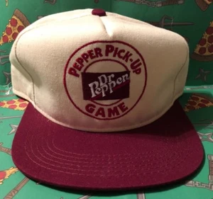 Vintage Retro Dr Pepper Advertising Pepper Pick-Up Game USA Made Hat Cap - Picture 1 of 9