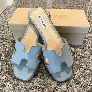 Steve Madden Hadyn Sandals Light Blue Size 8.5 NWT - Picture 1 of 10