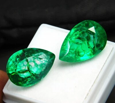 Zertifizierter 18,50 kt natürlicher schöner kolumbianischer Quarz Smaragd los... - Bild 1 von 4