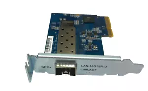 QNAP Single Port SFP+ Network Expansions Card For QNAP NAS LAN-10G1SR-U - Picture 1 of 6