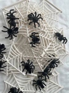 LEGO- NEW-#90981/29111-WHITE/BLACK-SPIDER WEB W/SPIDERS-10 SETS - Picture 1 of 1