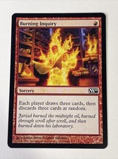 MTG • Burning Inquiry • Sorcery • Common • Red •Magic Core Set M10 • NM