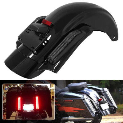 Rear Fender System For Harley CVO Touring Road King Electra Street Glide 14-23 Foto 1 de 4