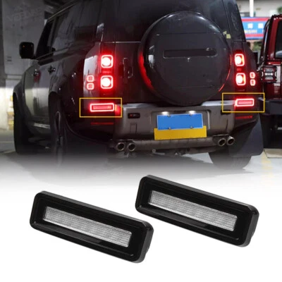 2x Luces traseras LED luces de parachoques DRL para Land Rover Defender 90 110 130 2020-2024 Foto 1 de 4