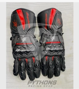 Suzuki Hayabusa Motorcycle Motorbike Racing Leather Gloves - Picture 1 of 2