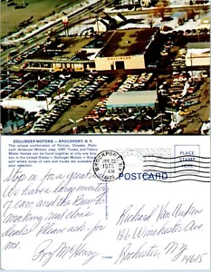 Dollinger Motors, Brockport NY Vintage Chrome PC PM 1975 - Foto 1 di 1