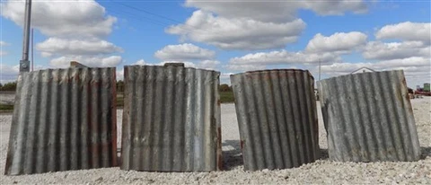 4 Galvanized Tin Sheets, Roof Ceiling Sink Backsplash, Architectural Salvage A33 Cover