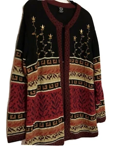 Cárdigan Suéter Peravian Alpaca Vellón Inca Fashions Para Mujer M Bebé Alpaca - Imagen 1 de 7