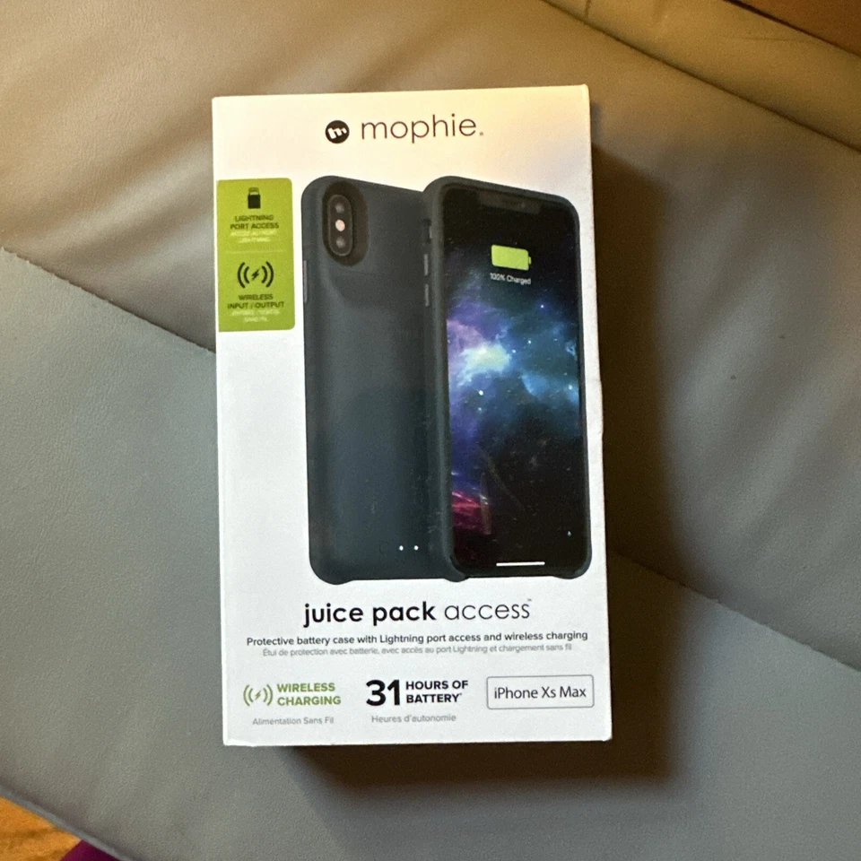 Funda Batería Inalámbrica Delgada Mophie Juice Pack Access para iPhone XS MAX - Piedra Foto 1 de 1