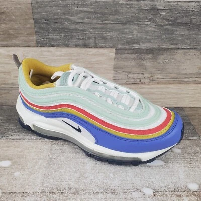 Nike Air Max 97 Womens Shoes Sz 6 Athletic Running Multicolor Summit White Blue - Image 1 of 4