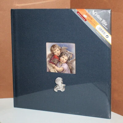 Album fotografico vari formati nascita Battesimo targa argento 30 f 31x31 blu - Immagine 1 di 4