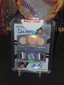 2023 Topps Sterling Don Mattingly & - Anthony Rizzo SIX RELIC DUAL AUTO 1/1  - Picture 1 of 3