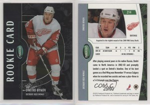 2002-03 ITG Parkhurst Silver /50 Dmitri Bykov #214 Rookie RC