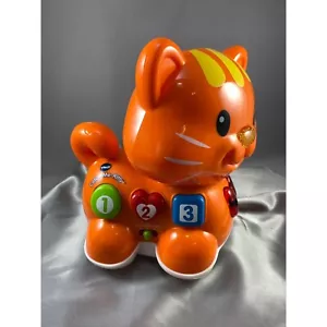 Vtech Catch Me Kitty Orange Wheels Lights Music Moves Development Motor Skills - Picture 1 of 9