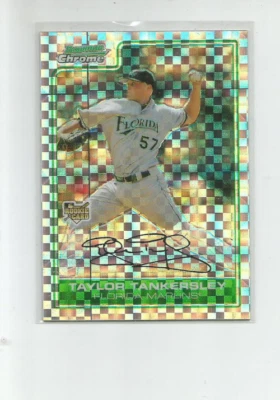 2006 BOWMAN CHROME DRAFT X-FRACTORS #2 TAYLOR TANKERSLEY 234/299 - Image 1 of 2