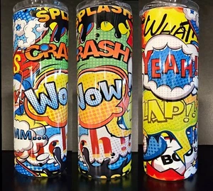Comic Action 20oz Skinny Tumbler ( BRAND NEW ) - Picture 1 of 5