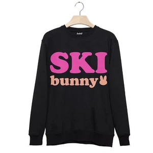 Batch1 Ski Bunny – Women’s Winter Jumper Après Ski Snowboard Slogan Sweatshirt - Imagen 1 de 3