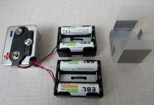 Rechargeable AA to PP9 Battery Adapter for Vintage Transistor Radios 8 cell 9.6v - Picture 1 of 8