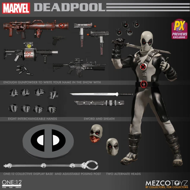 Mezco One: 12 Collective Marvel X-Force Deadpool Action Figure