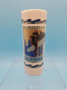 California Stamp 4in Shot Glass. - Picture 1 of 3