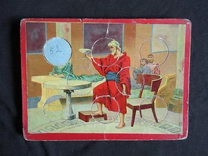 ancienne planche de loto et 7 jetons chromo pour compléter un jeux fin XIX ème - Picture 1 of 1