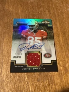 2011 Topps Triple Threads Vernon Davis Unity Auto Relic /50 - Picture 1 of 2