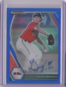 2021 Panini Prizm Draft Picks Autographs Prizms Blue #58 Doug Nikhazy 74/99 - Bild 1 von 2