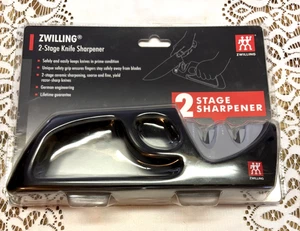 ZWILLING JA Henckels 2-stage Pull-Through Sharpener - BRAND NEW Factory Sealed - Picture 1 of 2