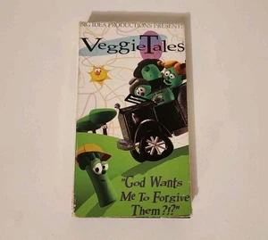 Veggie Tales God Wants Me to Forgive Them VHS 1994 - Picture 1 of 7