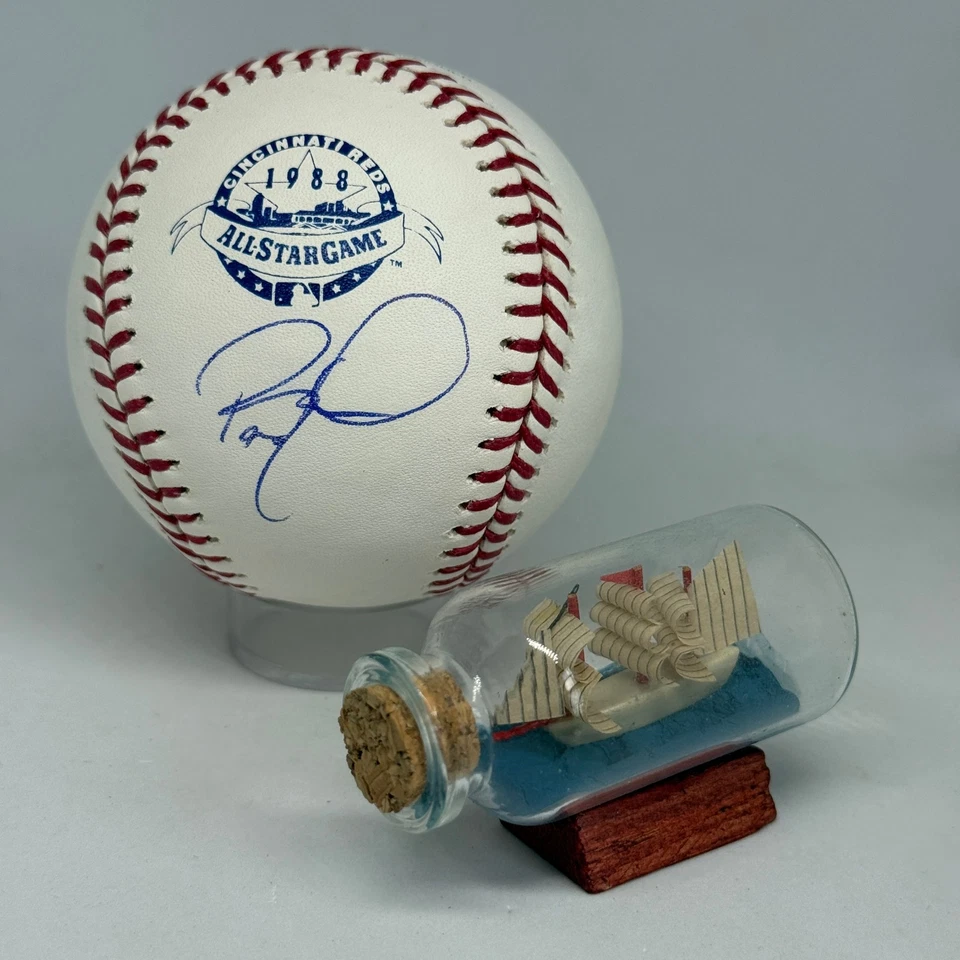 Barry Larkin signed Rawlings 1988 All Star Logo Baseball JSA COA Reds HOF A3898 - Image 1 of 1