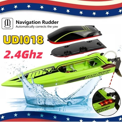 UDI 2.4Ghz RC Boat Brushless 40KM/H High Speed Remote Control Boat RTR for Adult - Image 1 of 4