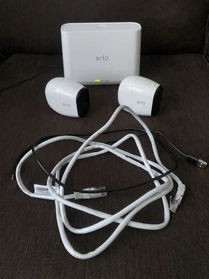 Arlo Pro VMB4000 Security Base Station With 2x VMC4030 HD Cameras System Bundle - Image 1 of 4