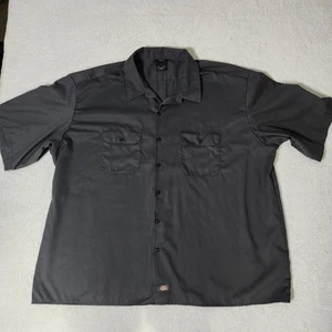 Dickies Icons Arbeitshemd Herren 4XL dunkelgrau Kurzarm Knopfleiste Fronttasche - Bild 1 von 8