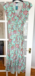 Lovely BNWT M&S multicoloured Paisley print wrap beach dress- 14 - Picture 1 of 5