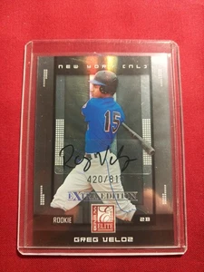 Greg Veloz 2008 Donruss Elite Extra Edition RC Autograph Auto 420 /819 - Picture 1 of 3
