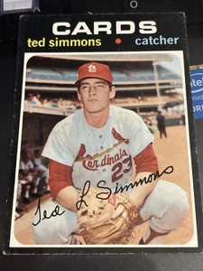 1971 Topps Ted Simmons #117 Rookie *No Crease* Very Good/NM Cardinals (A)
