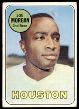 1969 Topps Posters Joe Morgan #25 Houston Astros VG