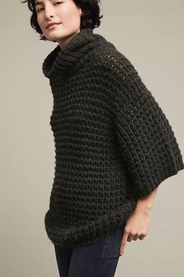 Новый с Ярлыками много Tracy Reese вафли водолазка туника свитер размер XS Z233-2 - Изображение 1 из 2