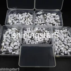 500 Pcs Dental Prophy Paste Cup Latch Polishing Polisher Rubber Brush Bowl White - Picture 1 of 10