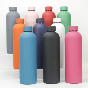 Stainless Steel Water Bottle 12hrs Hot/Cold Insulated Metal Drinking Flask 500ml - Picture 1 of 21