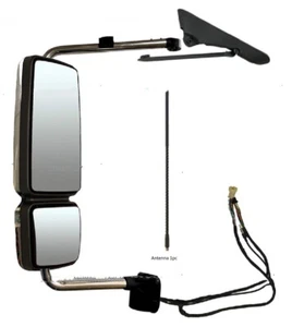 2005 2006 2007 International 4300 New Driver Side Chrome Door Mirror W/Signal - Picture 1 of 5