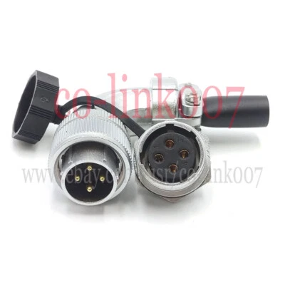 WEIPU 4pin Waterproof Connector, Industrial Circular Power Plug Socket 5A 500V  - Image 1 of 4