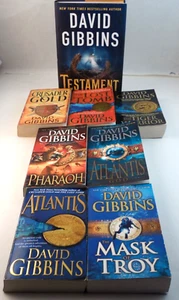 Lot 7 PB's by "David Gibbins" Mysteries 1st U.S. Ed. HardCover with Dust Jacket - Imagen 1 de 7