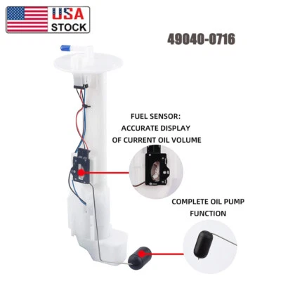 Conjunto de bomba de tanque de combustible para Kawasaki Teryx Teryx4 800 750 2014-2018 49040-0716 Foto 1 de 4