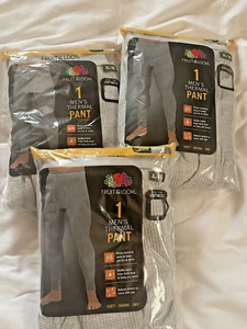 Lote de 3 Pantalones Térmicos FRUIT OF THE LOOM Hombre Talla XL (40-42) Tela Waffle - Imagen 1 de 3