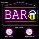 Creative Bar Neon Sign for Home Bar LED Hanging USB Man Cave Neon Lights Signs