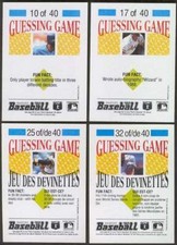 Nolan Ryan 1992 Panini Guessing Game #8 pair (Lansford/Weiss) stickers