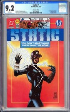 Static #1 CGC 9.2 WP 1993 3828794004 1st Static-Virgil Hawkins! Collector's Ed.